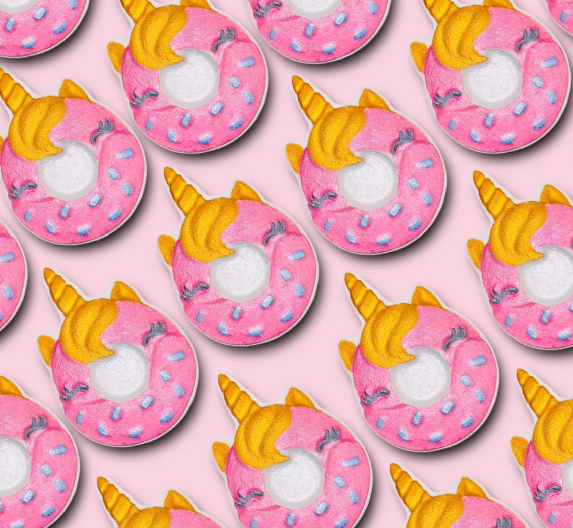 Mini Pink Unicorn Doughnut Bath Bomb