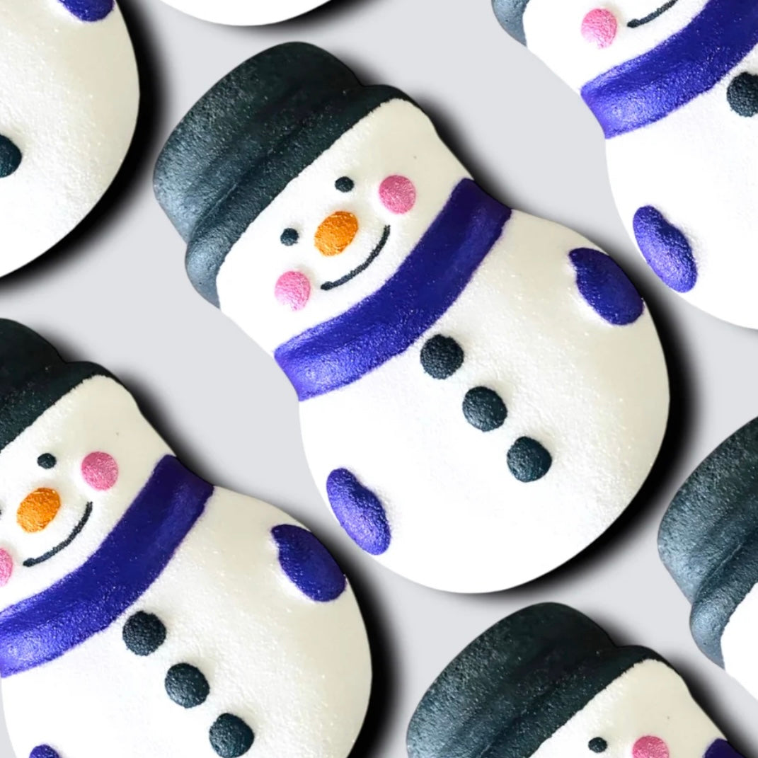 Large Purple Snowman (Christmosa) Bath Bomb