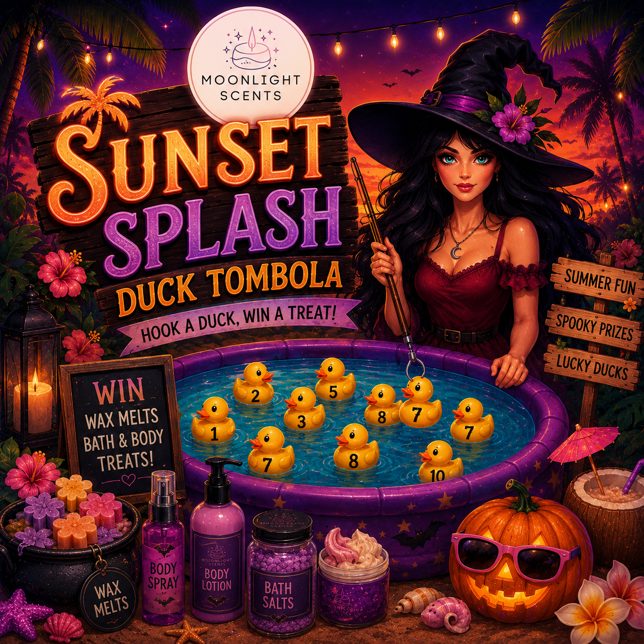Sunset Splash Duck Tombola
