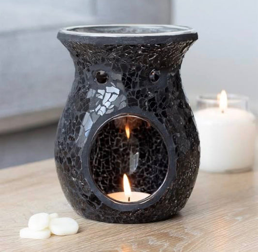 Crackle Wax Burner Black