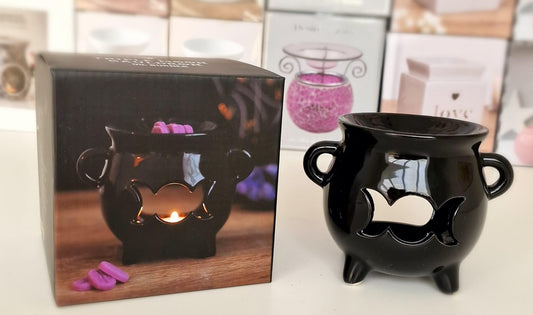 Black Triple Moon Oil/Wax Burner