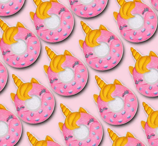 Mini Pink Unicorn Doughnut Bath Bomb