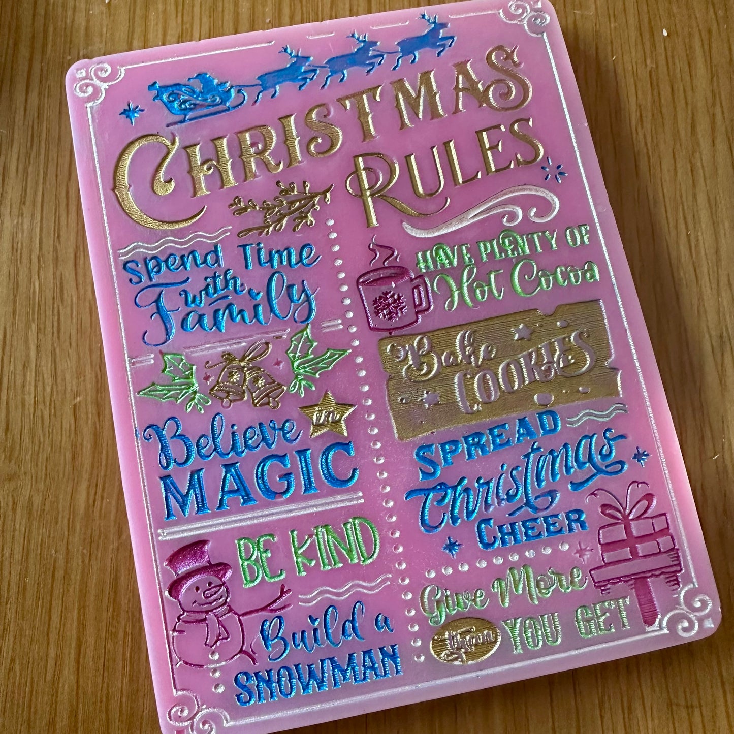 XL Christmas Rules Slab