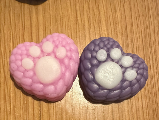 Paw Print Hearts Duo