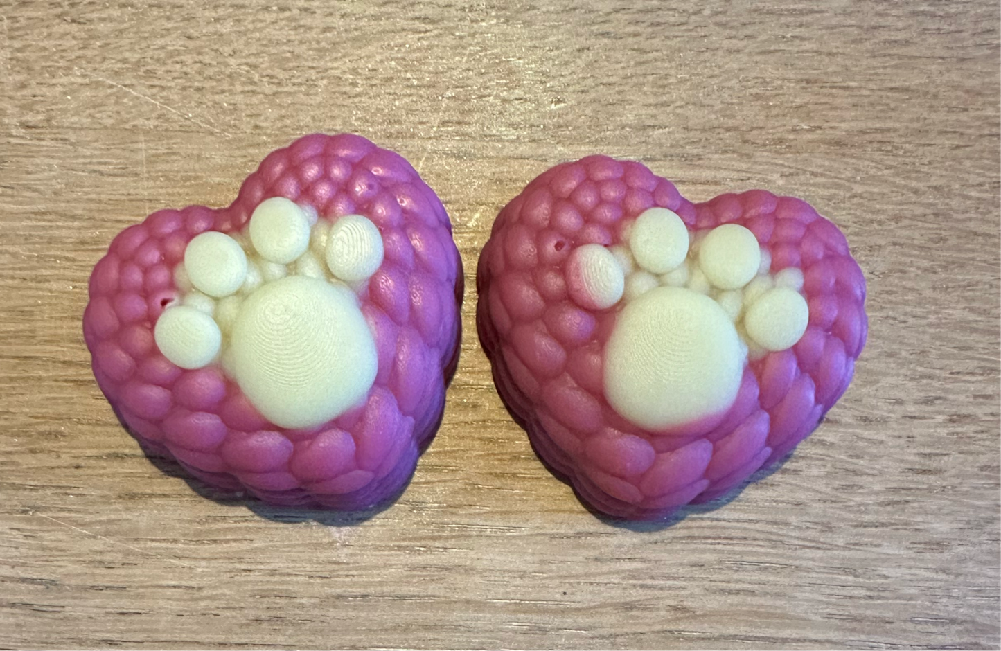 Paw Print Hearts Duo