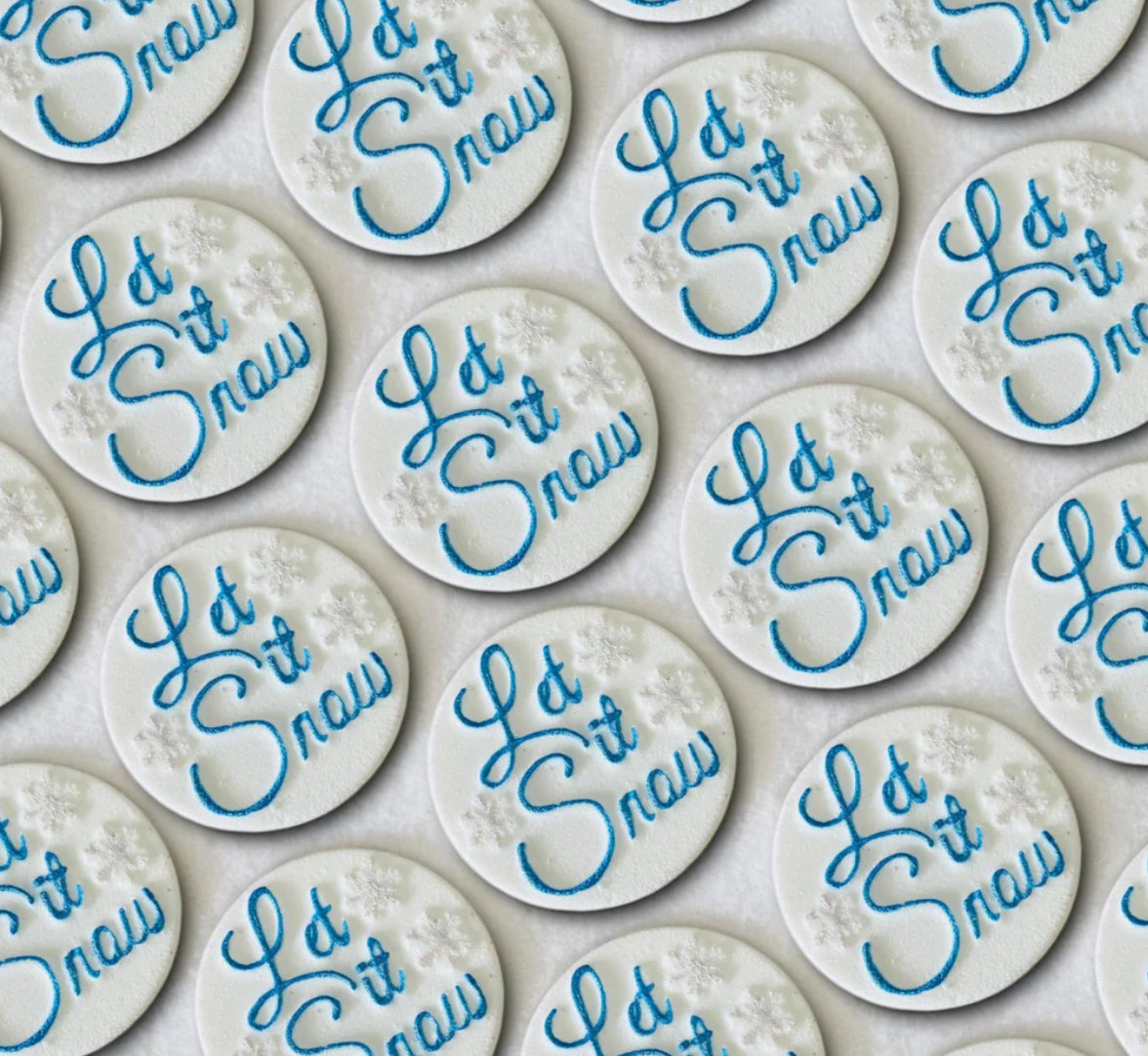 Small Let it Snow (Winter Fairy) Bath Bomb