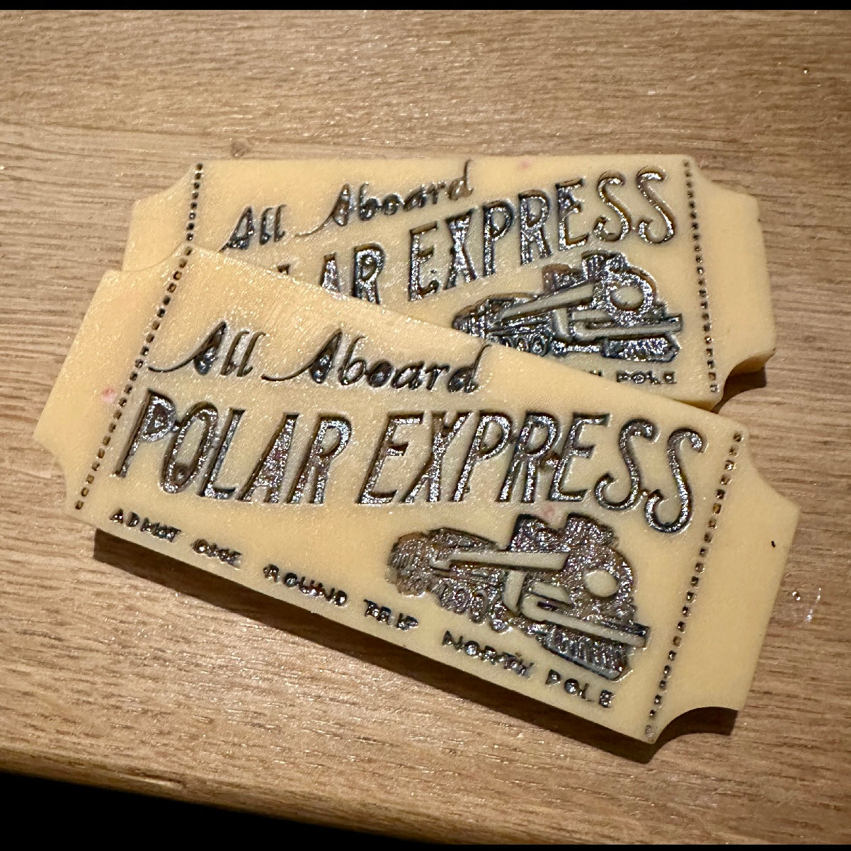 Large Polar Express Ticket Snapbar