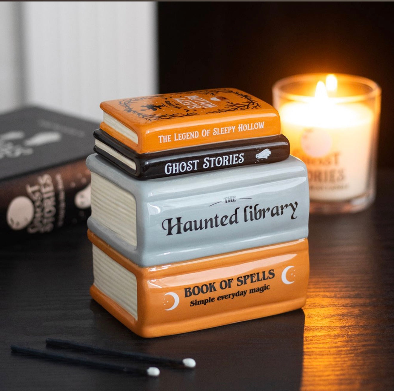 Haunted Library Book Burner