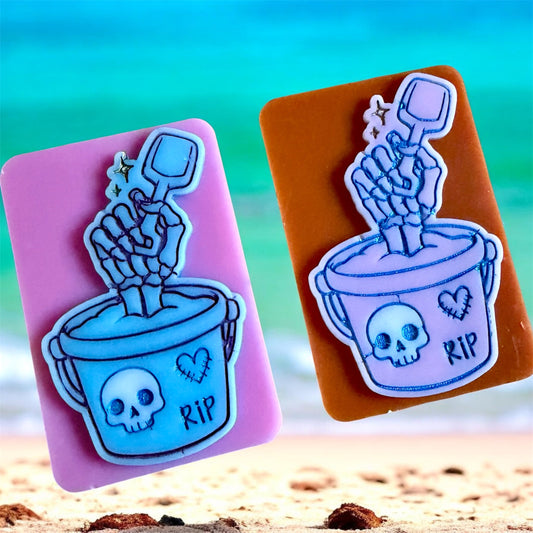 Skeleton Bucket & Spade Wax Melt Block