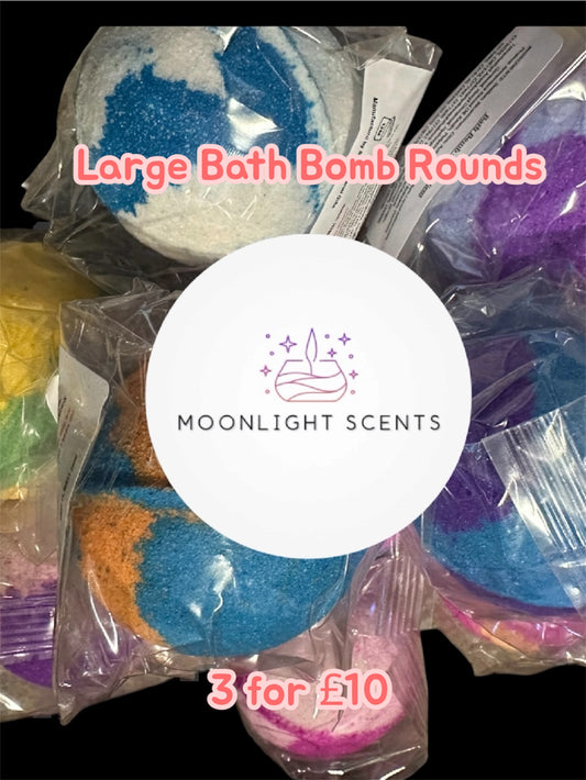 3 for £10 - Large Classic Bath Bomb Round