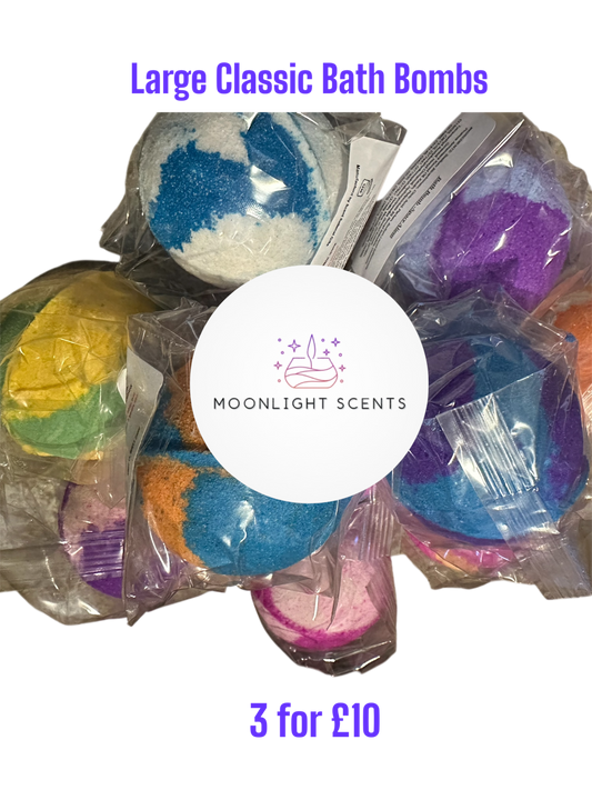 3 for £10 - Large Classic Bath Bomb Round