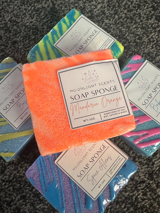Small Manderin Orange Soap Sponge